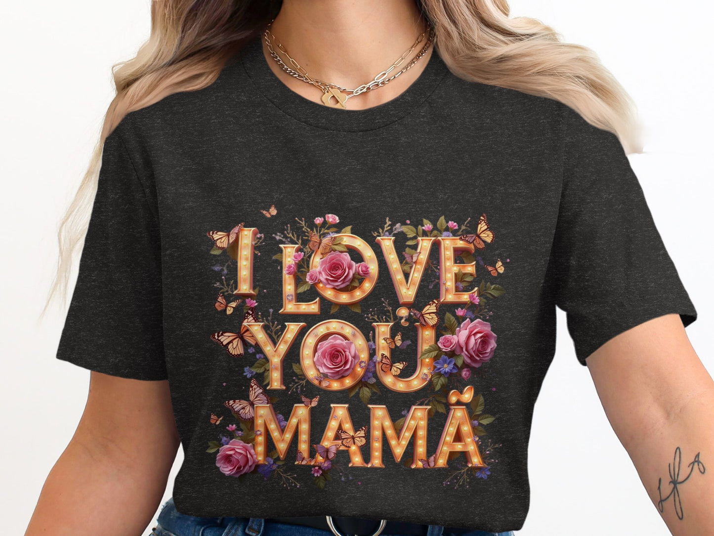 I Love You Mamá Floral Design Women's Shirt product