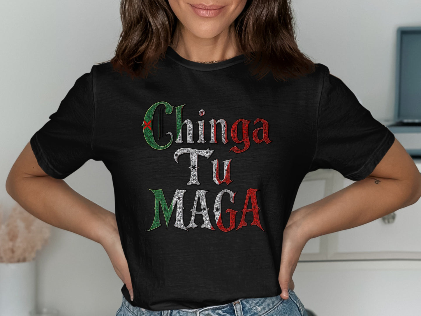 Chinga Tu MAGA Graphic Tee Comfortable Fit product type