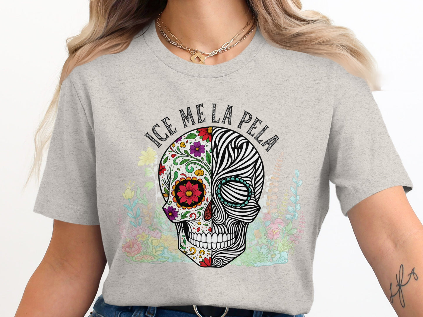 Ice Me La Pela Skull Graphic Tee product