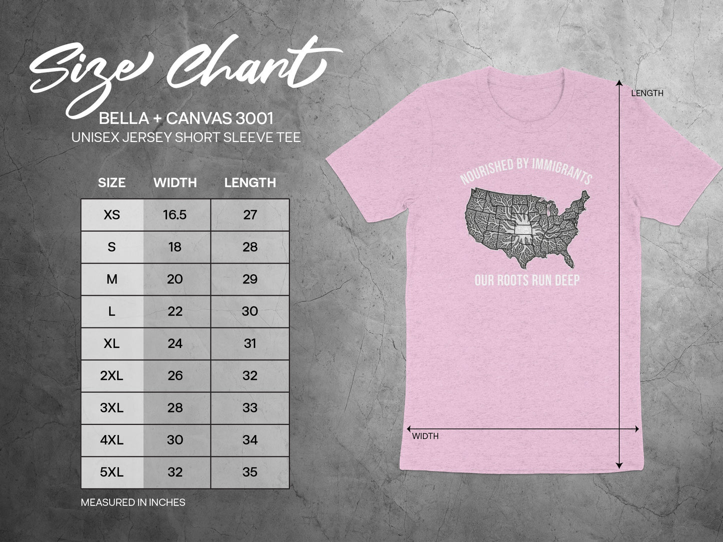 Nourished By Immigrants Our Roots Run Deep Tee