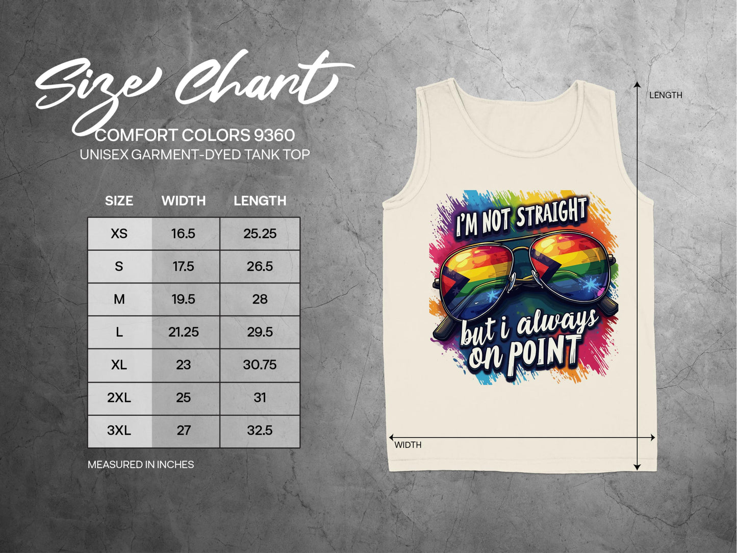 I'm Not Straight But I Always On Point Tank Top Product