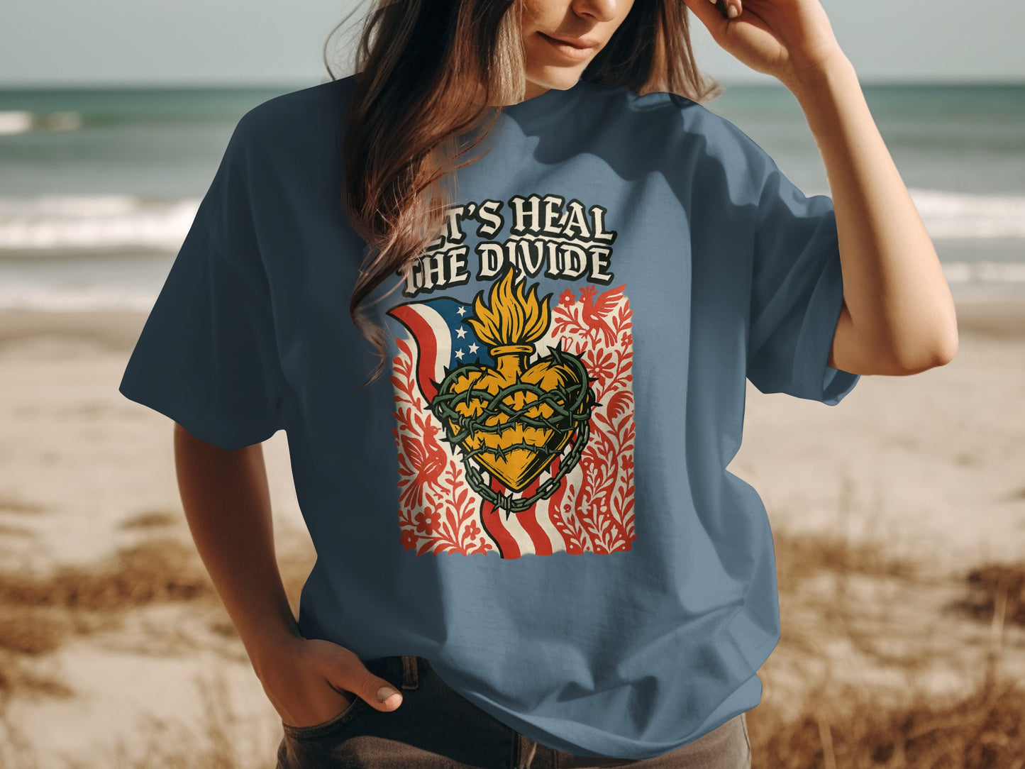 Let's Heal the Divide Graphic T-shirt product type
