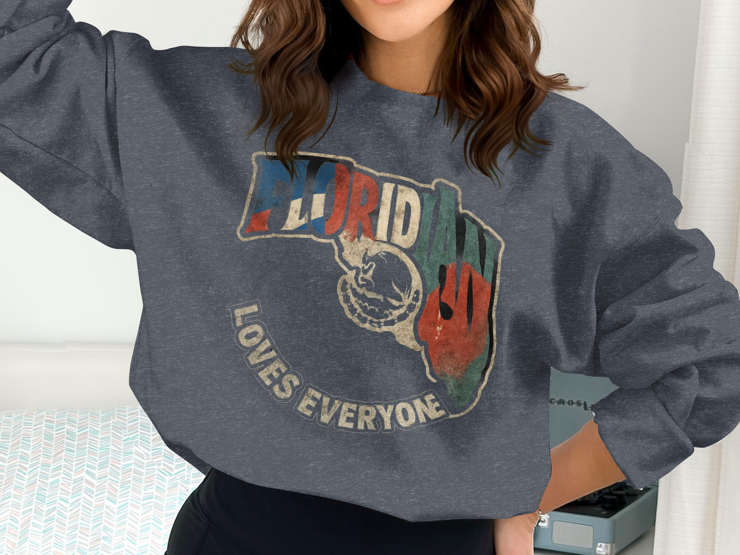 Floridian Loves Everyone Graphic Sweatshirt product