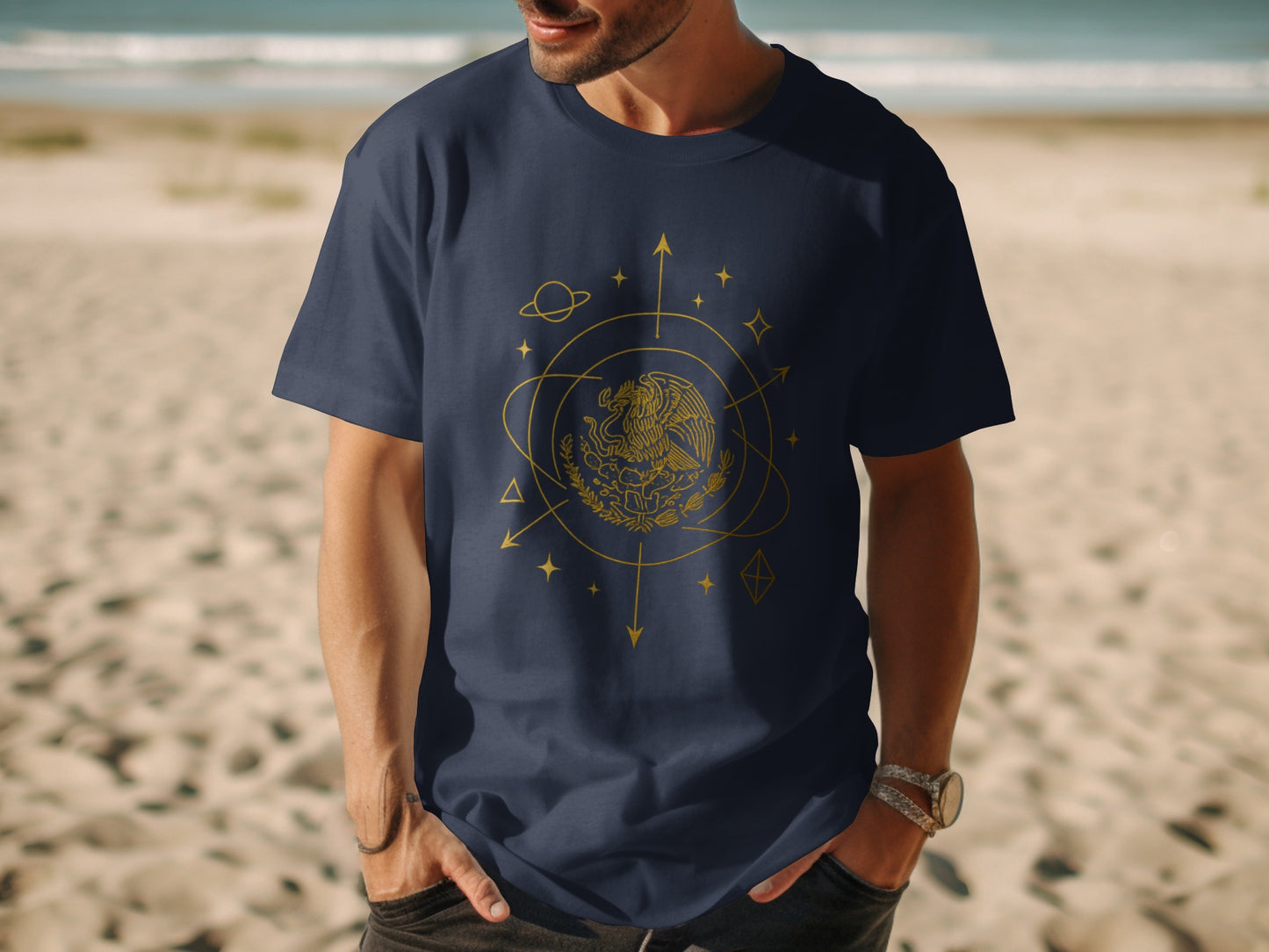 Universe Themed Astronaut Graphic Tee Shirt product type