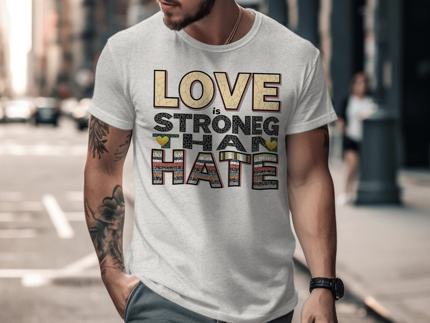 Love Is Stronger Than Hate Stylish T-shirt product