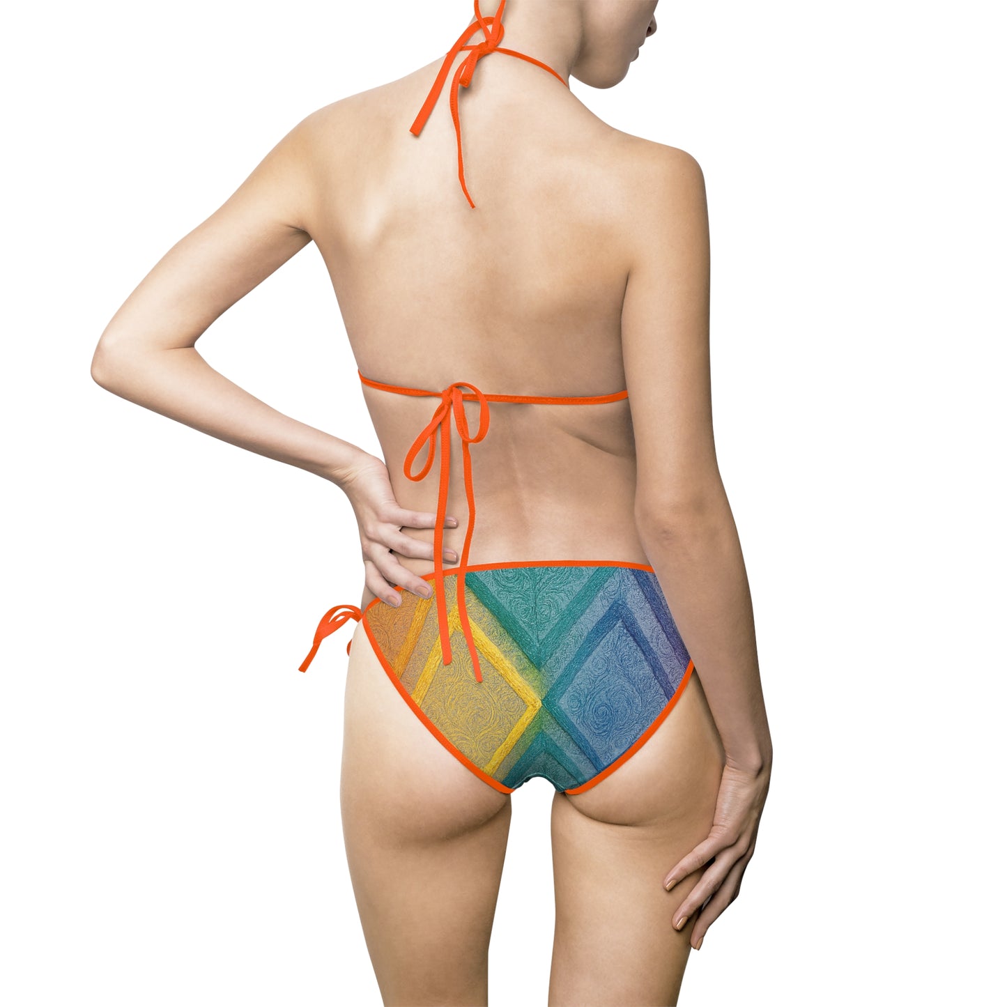 Pride Vibes Women's Bikini Swimsuit, LGBTQ+ Swimwear, Summer Beachwear, Pride Month Apparel, Colorful Beach Outfit