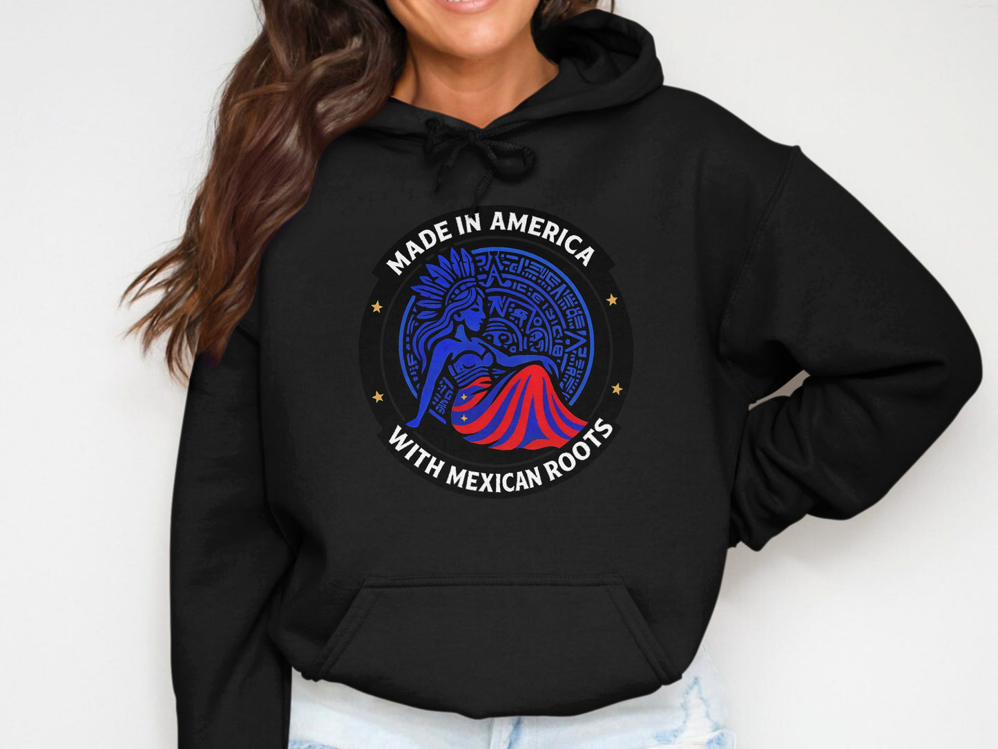 Made in America with Mexican Roots Hoodie product type