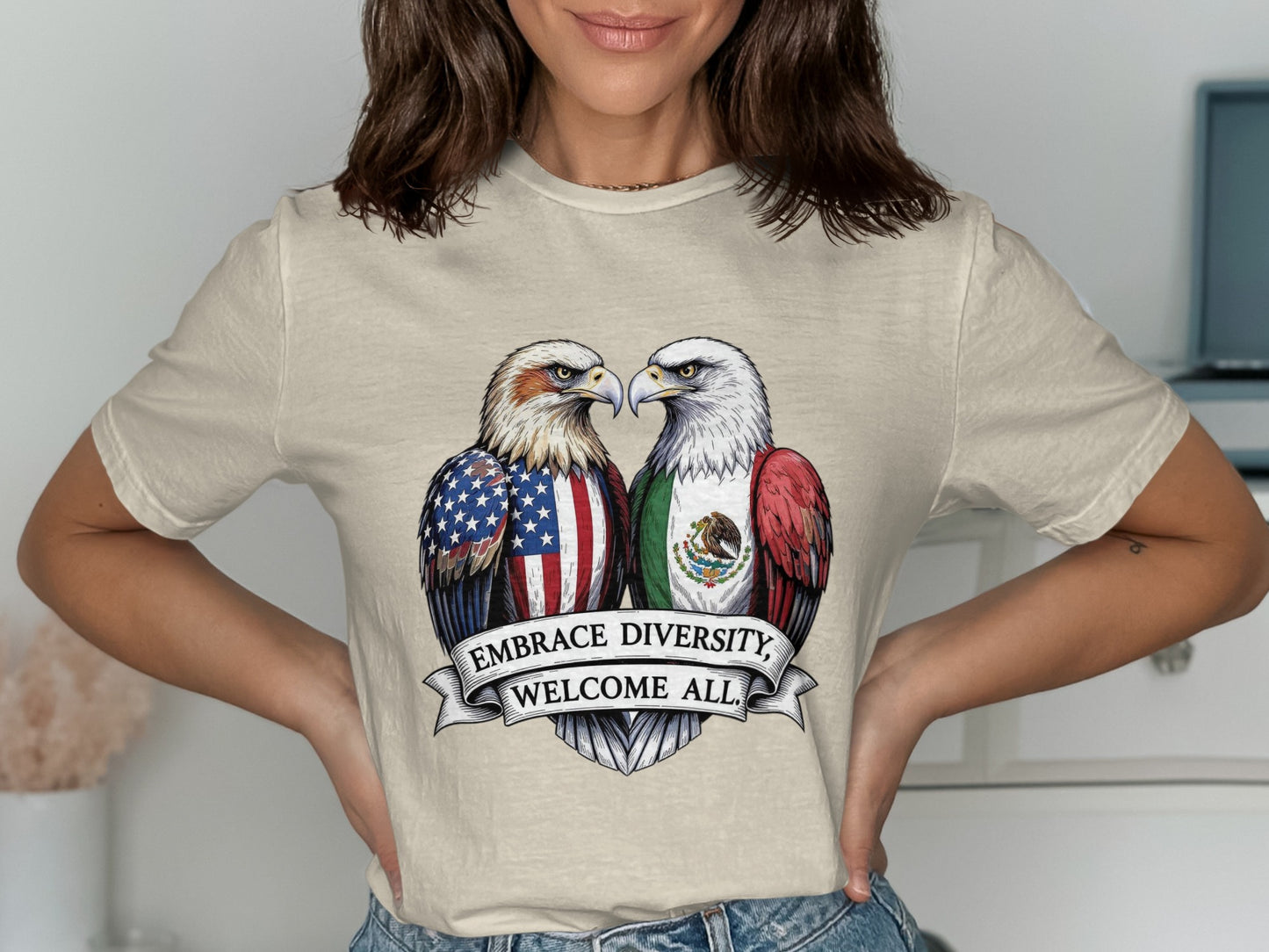 Embrace Diversity Welcome All Graphic T-shirt product type