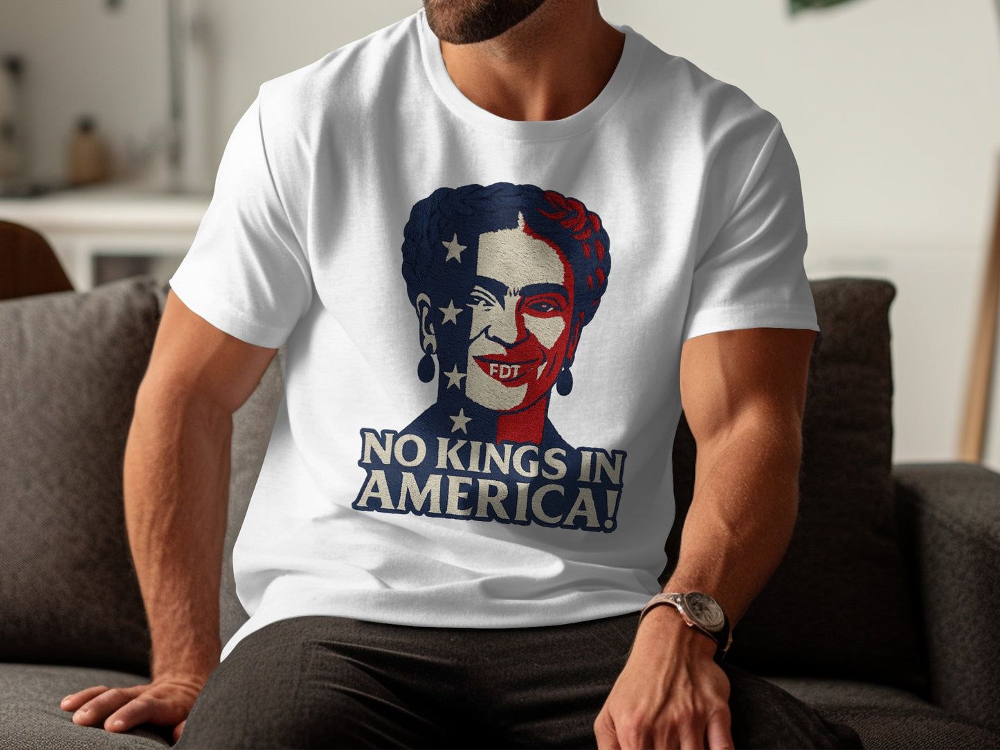 No Kings In America Graphic Print Mens Shirt Product