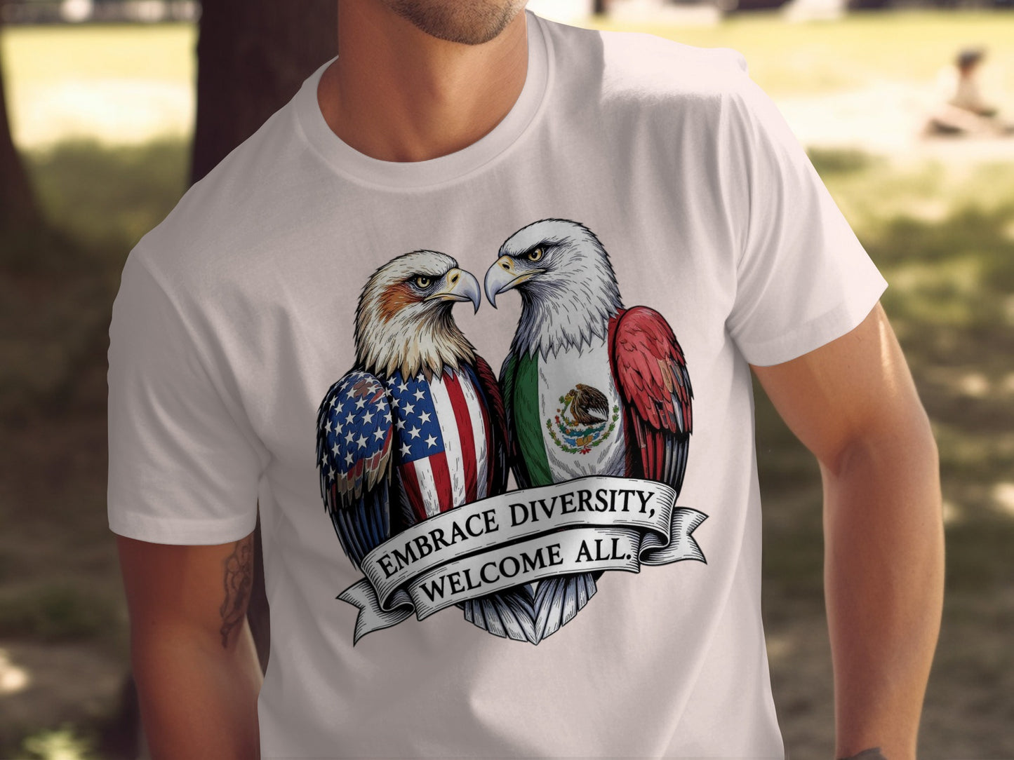 Embrace Diversity Welcome All Graphic Shirt product