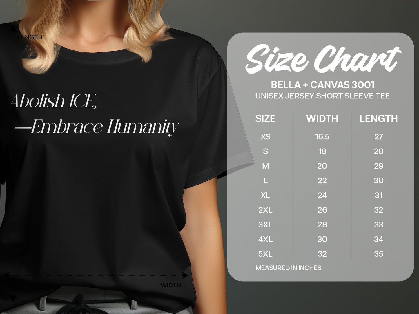 Abolish ICE Embrace Humanity Unisex Shirt product