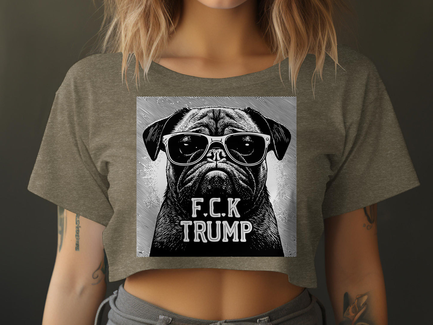 Statement Crop Top with Graphic Design Product