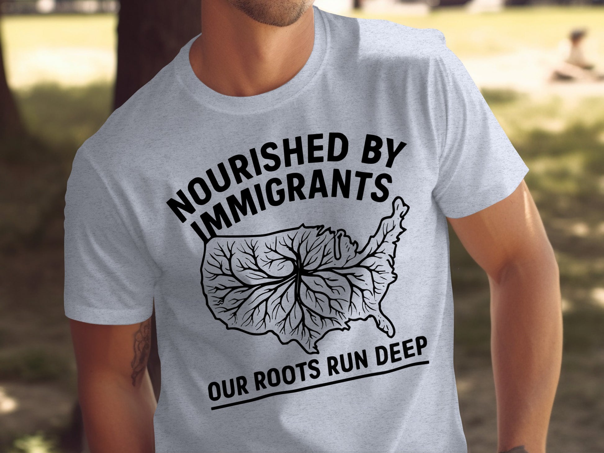 Nourished By Immigrants Our Roots Run Deep product type