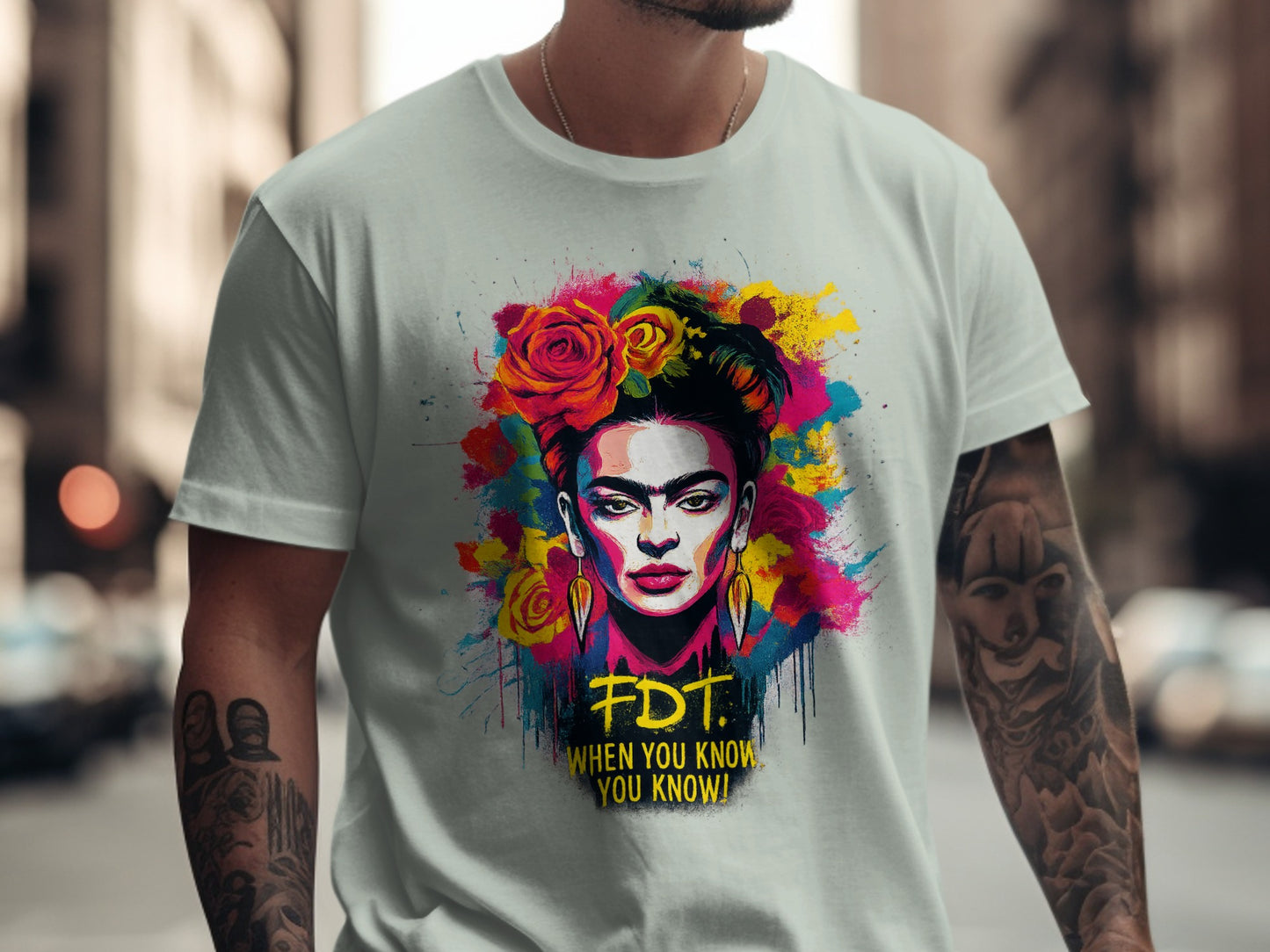 FDT When You Know You Know Colorful Graphic Shirt product type