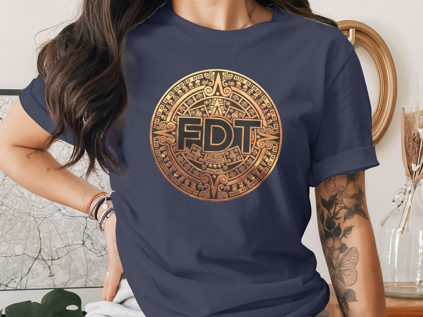 FDT Aztec Gold Design Graphic Tee product