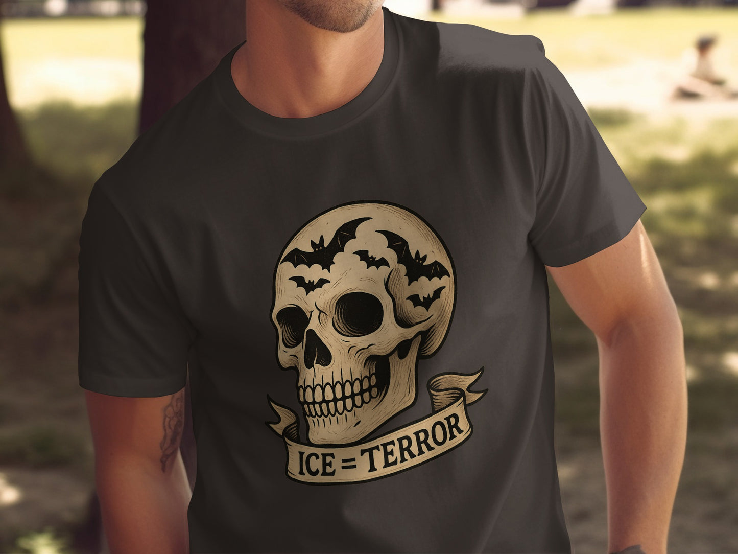 Ice = Terror Skull Graphic Design T-Shirt product
