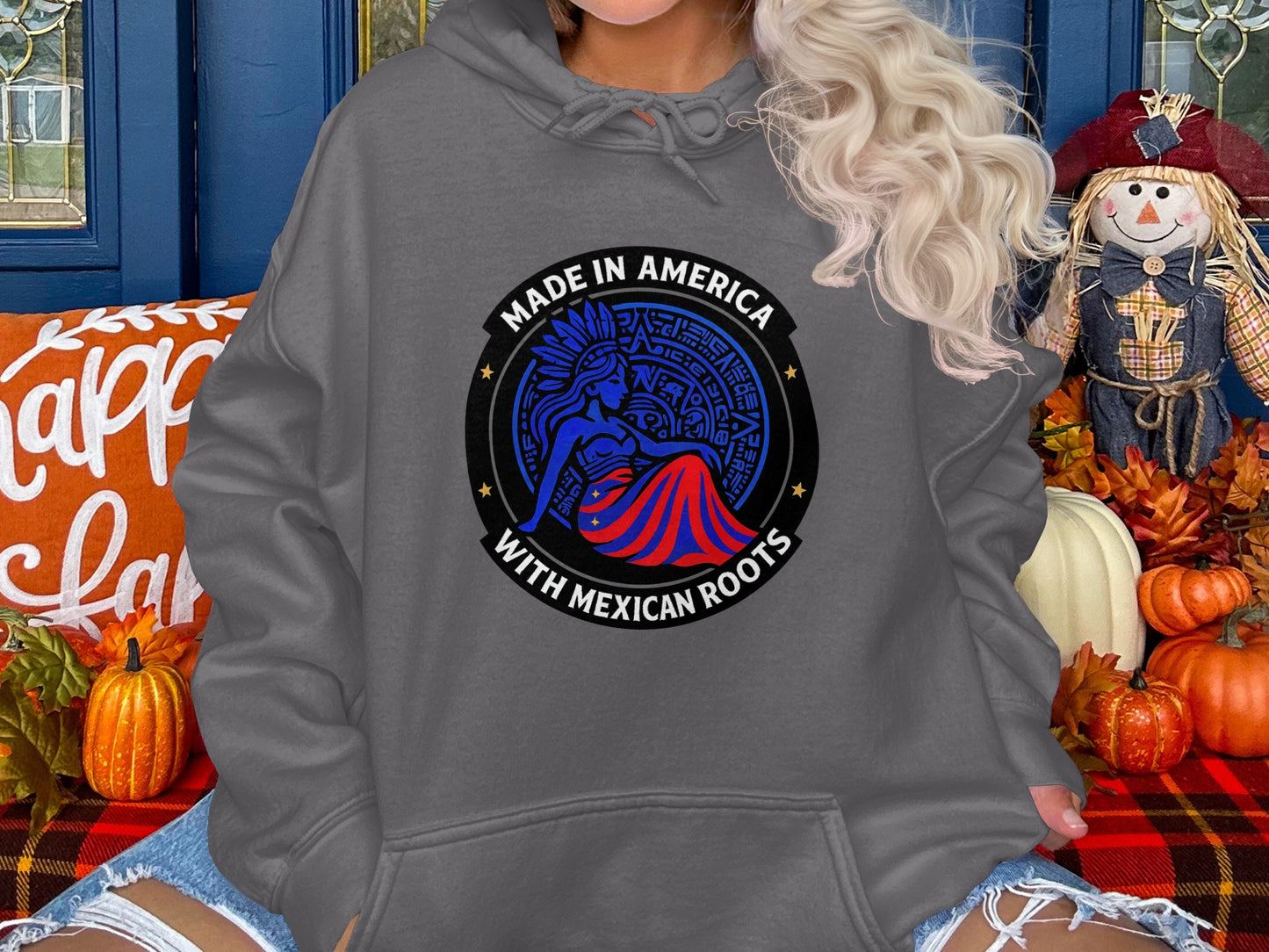 Made in America with Mexican Roots Hoodie product type