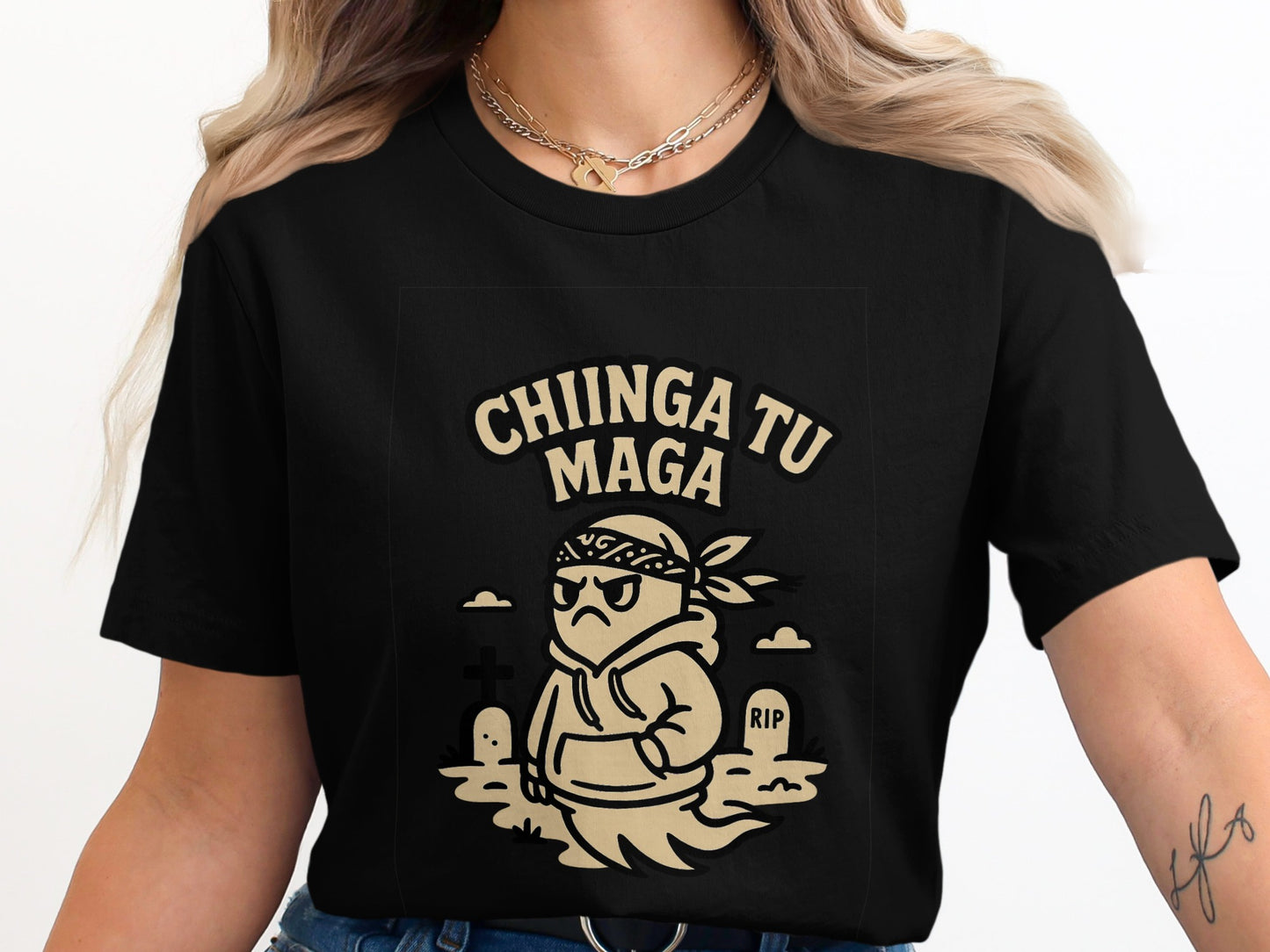 Chiinga Tu Maga Graphic Print T-shirt Casual Product