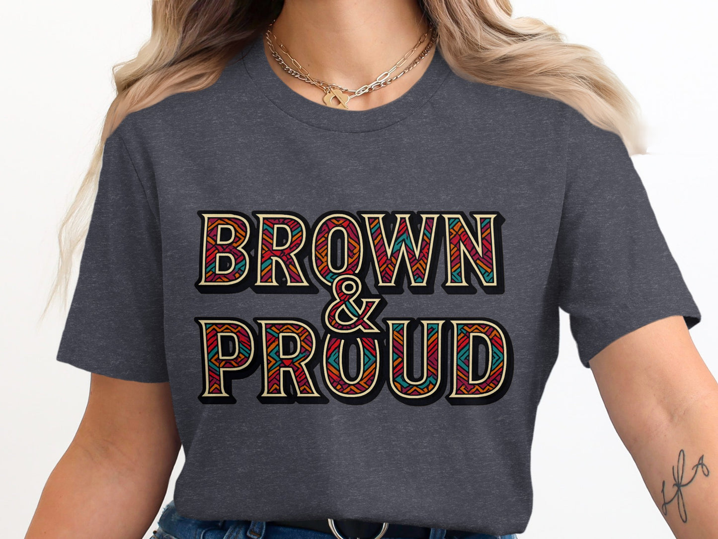 Brown and Proud Graphic T-Shirt product