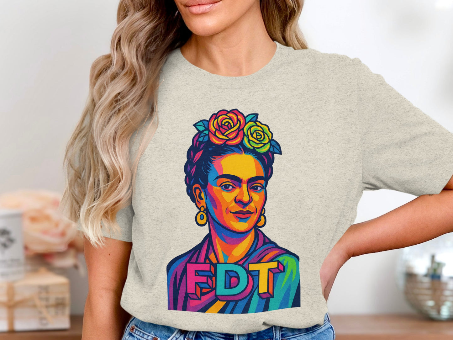 Vibrant FDT Frida Kahlo Graphic Art Shirt product