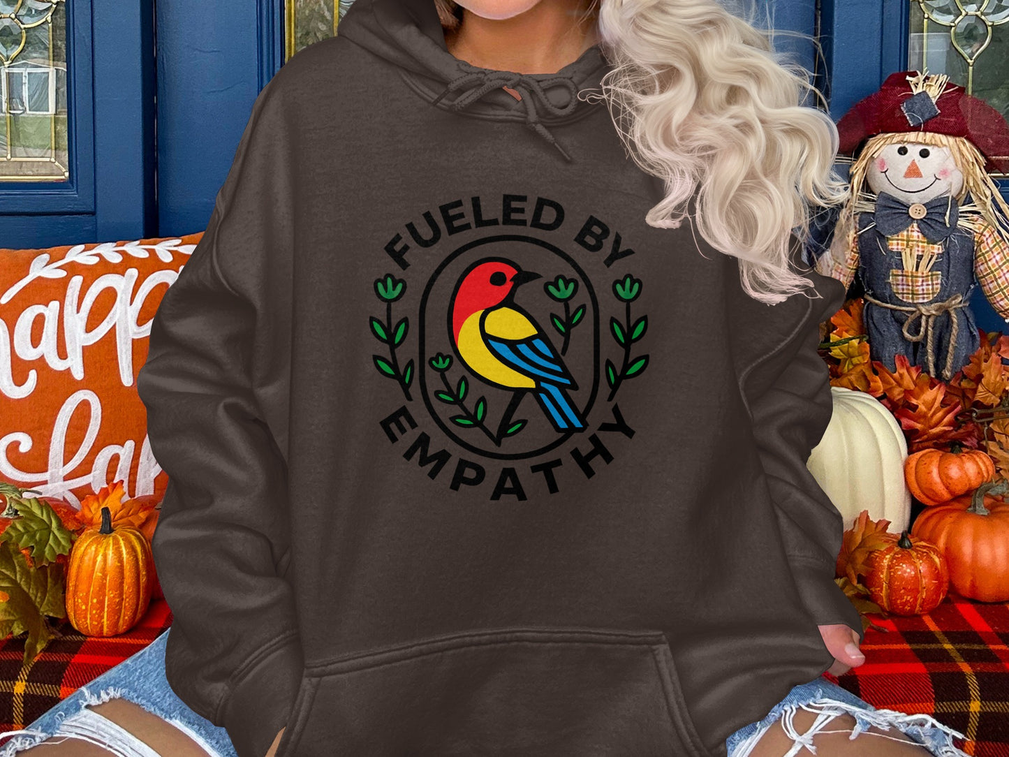 Fueled by Empathy Hoodie Warm Colorful Fashion Product