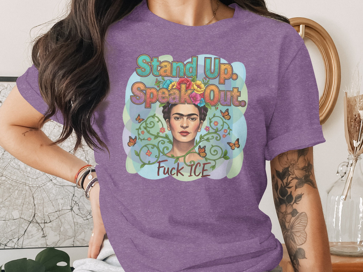 Stand Up Speak Out Frida Graphic Tee Shirt product