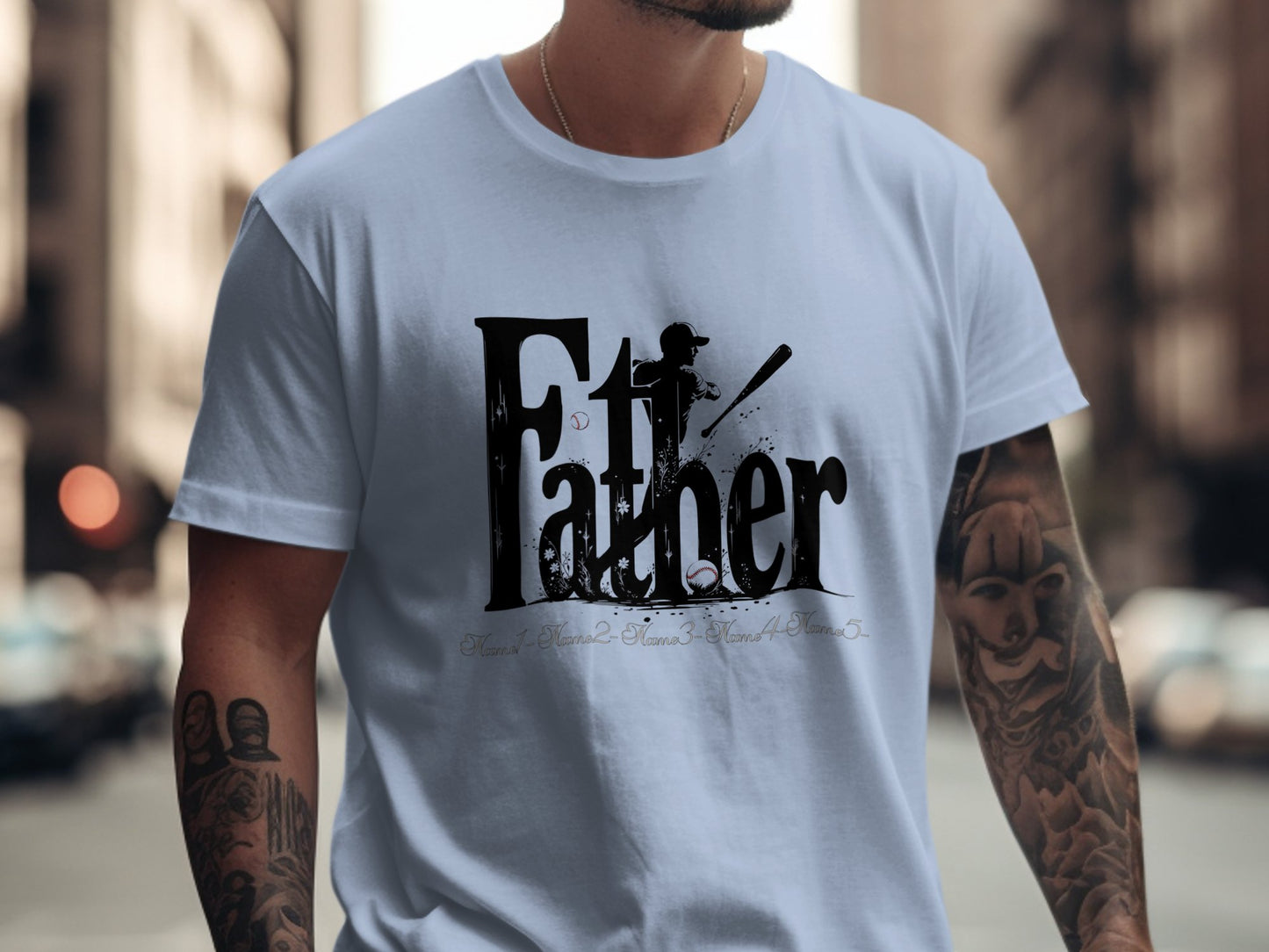 Stylish Graphic Printed Father Theme T-Shirt product