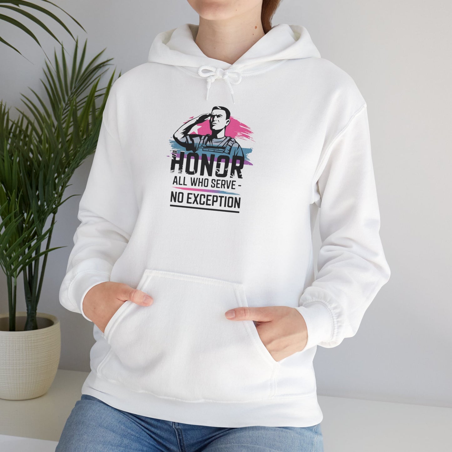 Pride hoodie Honor All Who Serve Hoodie - Unisex Heavy Blend™ Sweatshirt