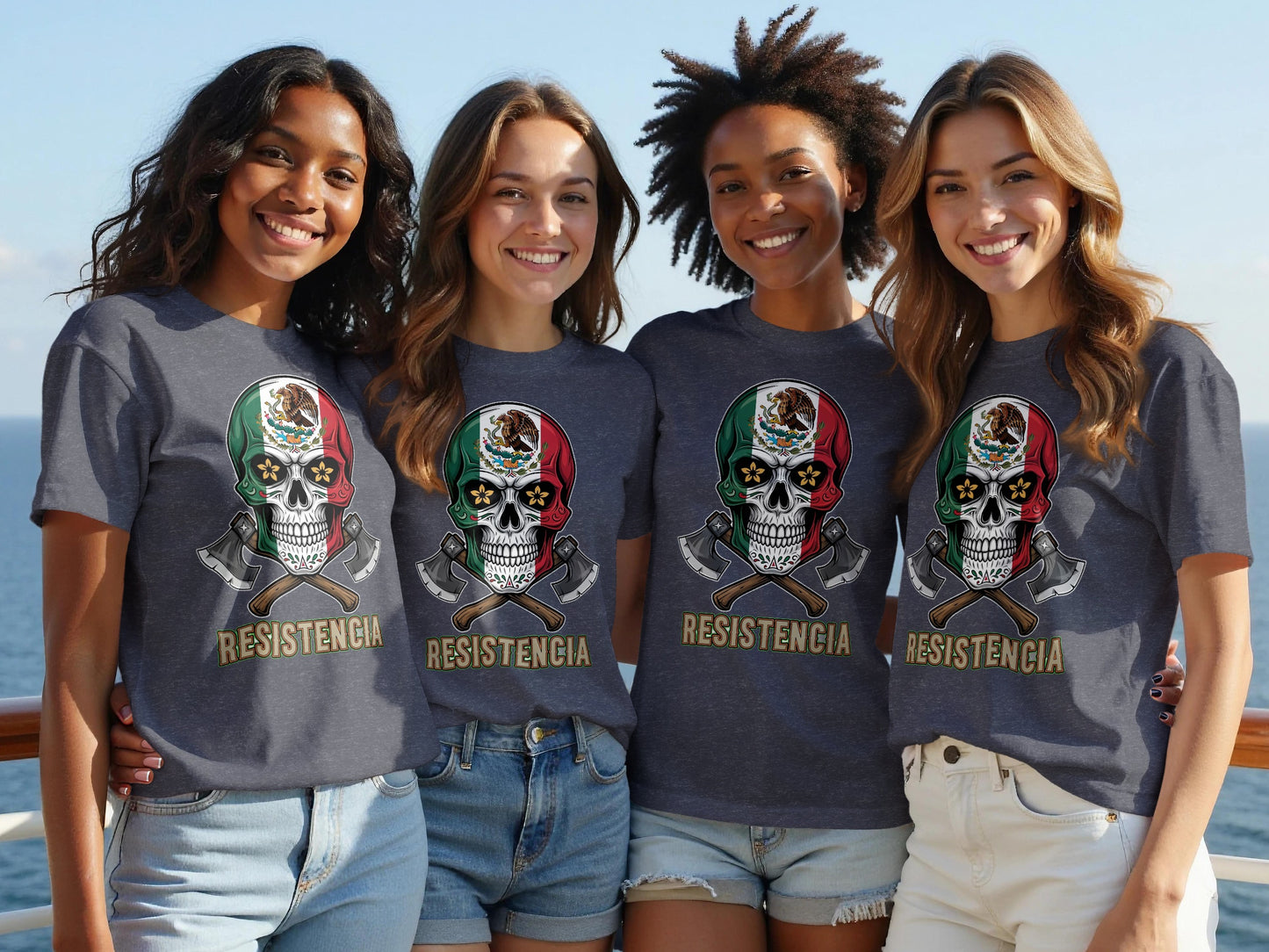 Resistencia Design Skull Graphic Women's T-shirt Product