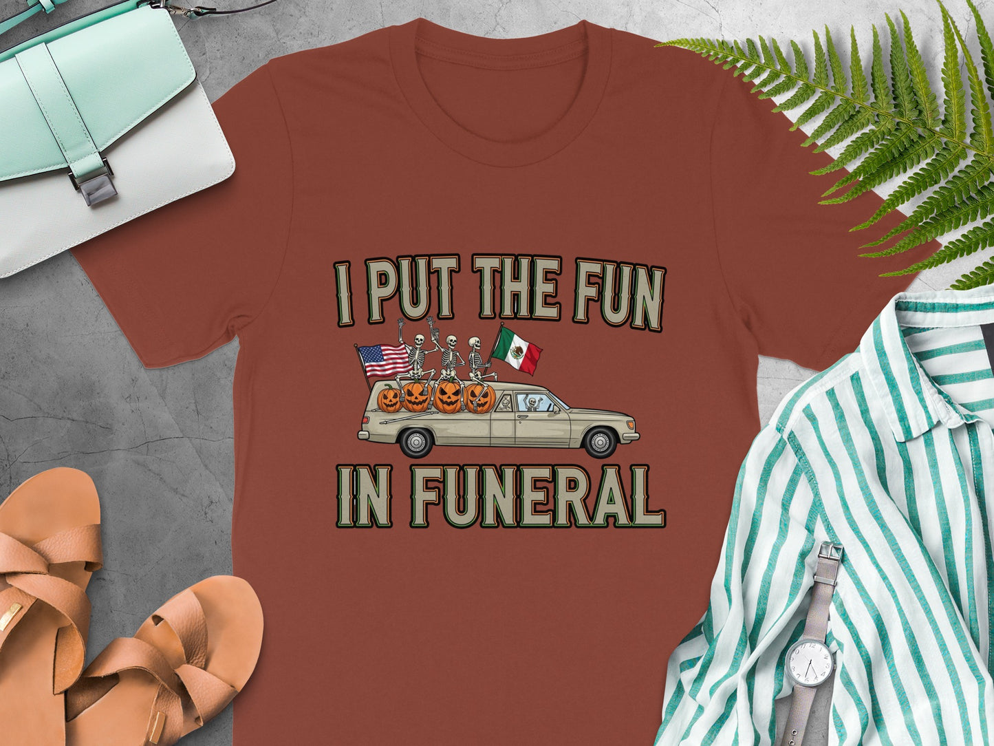 I Put the Fun in Funeral Graphic T-Shirt product