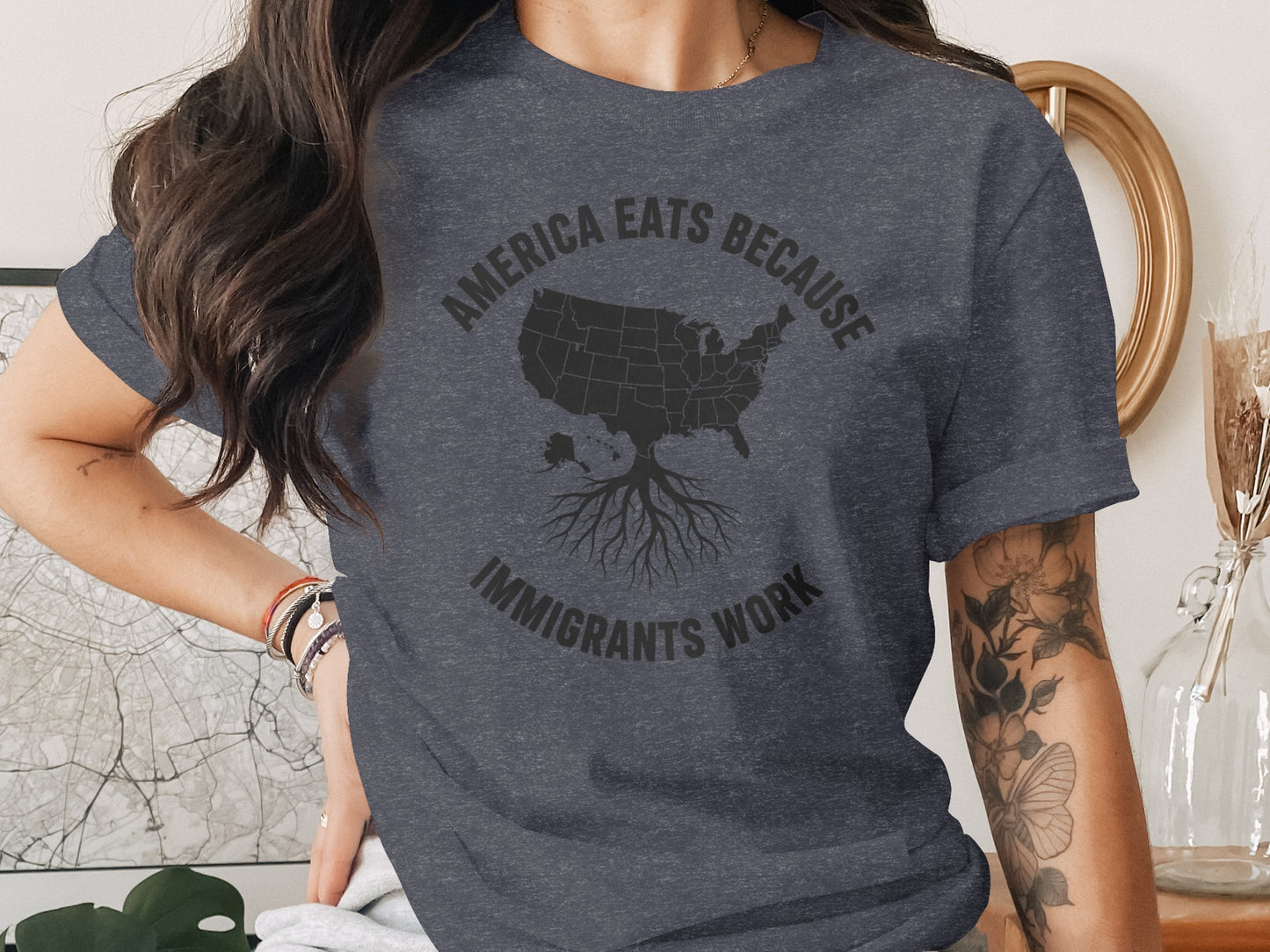 America Eats Because Immigrants Work T-shirt product type