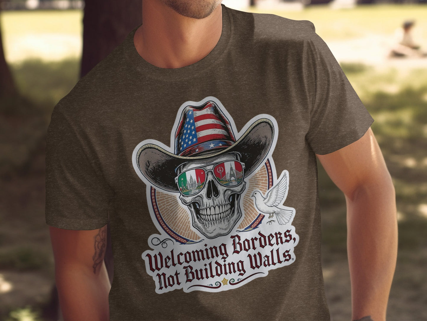 Welcoming Borders Not Building Walls T-Shirt product type