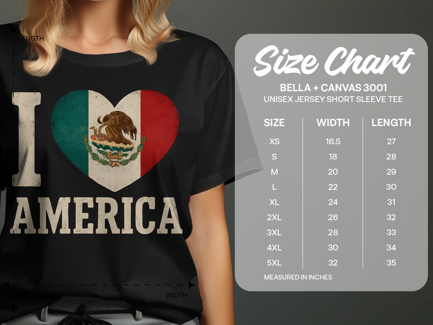 I Heart America Vintage Style Graphic Tee product