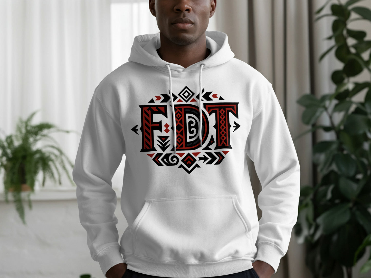 FDT Hoodie with Artistic Design Unique Fashion product
