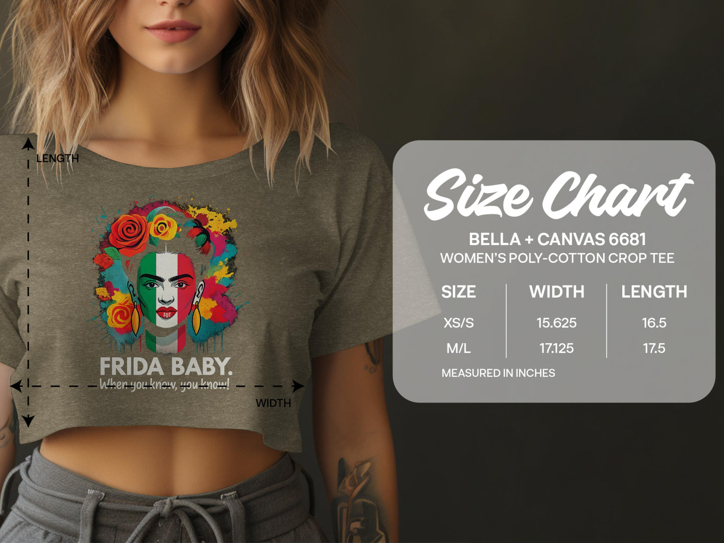 Frida Baby Graphic Women's Cropped Tee product