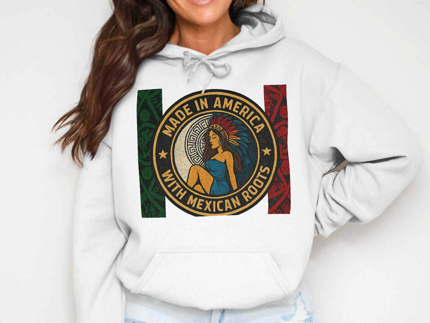 Made in America with Mexican Roots Hoodie product type
