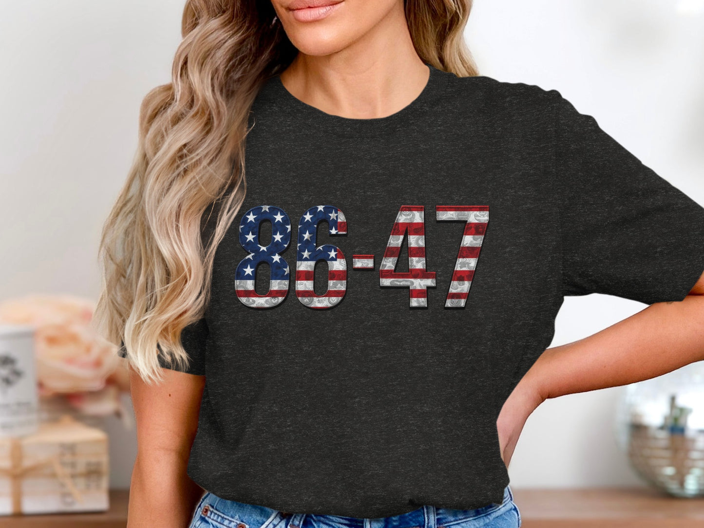 Patriotic Themed 86-47 Graphic Print T-Shirt product type