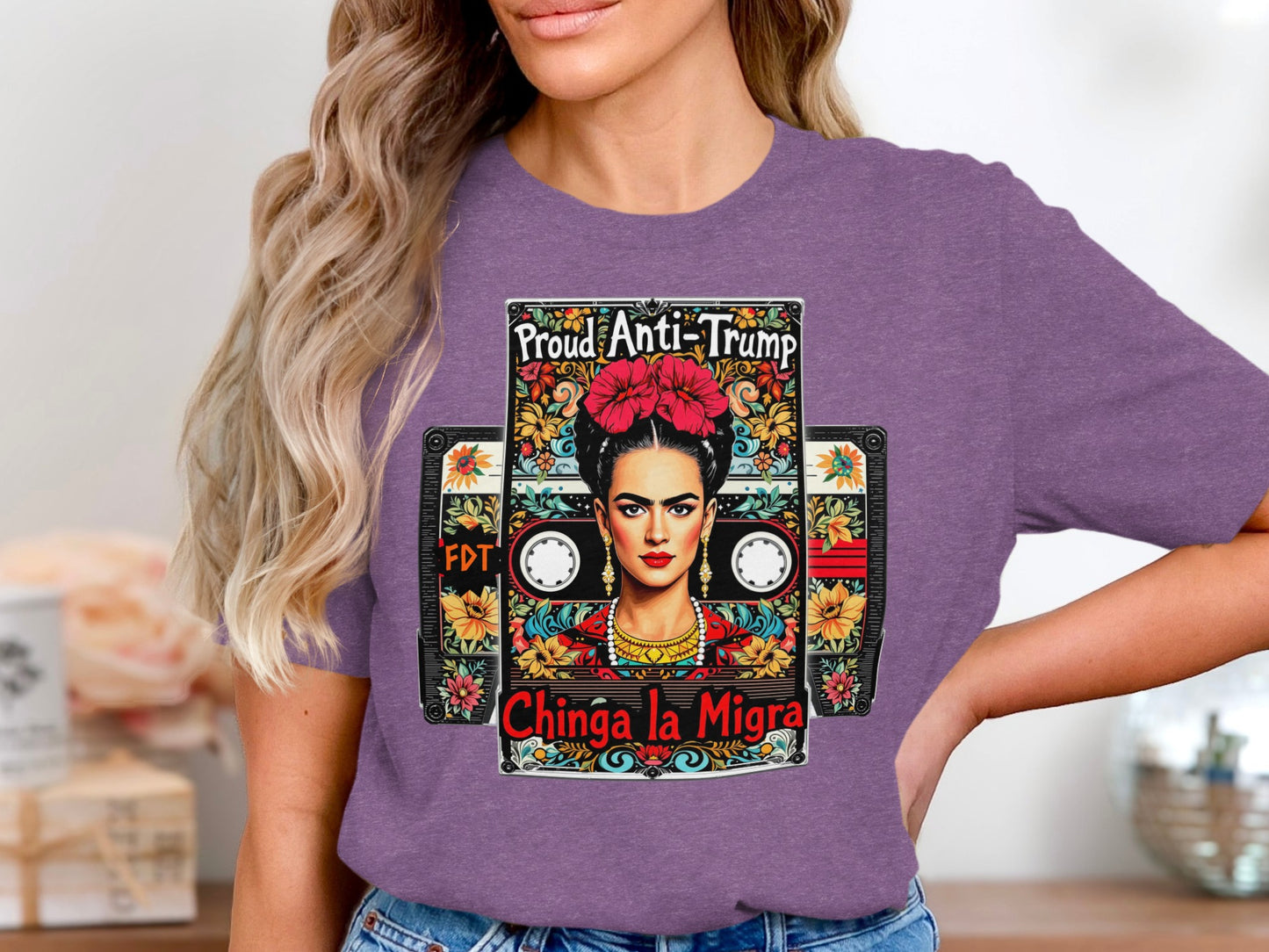 Proud Anti-Trump Chinga La Migra Graphic Shirt product