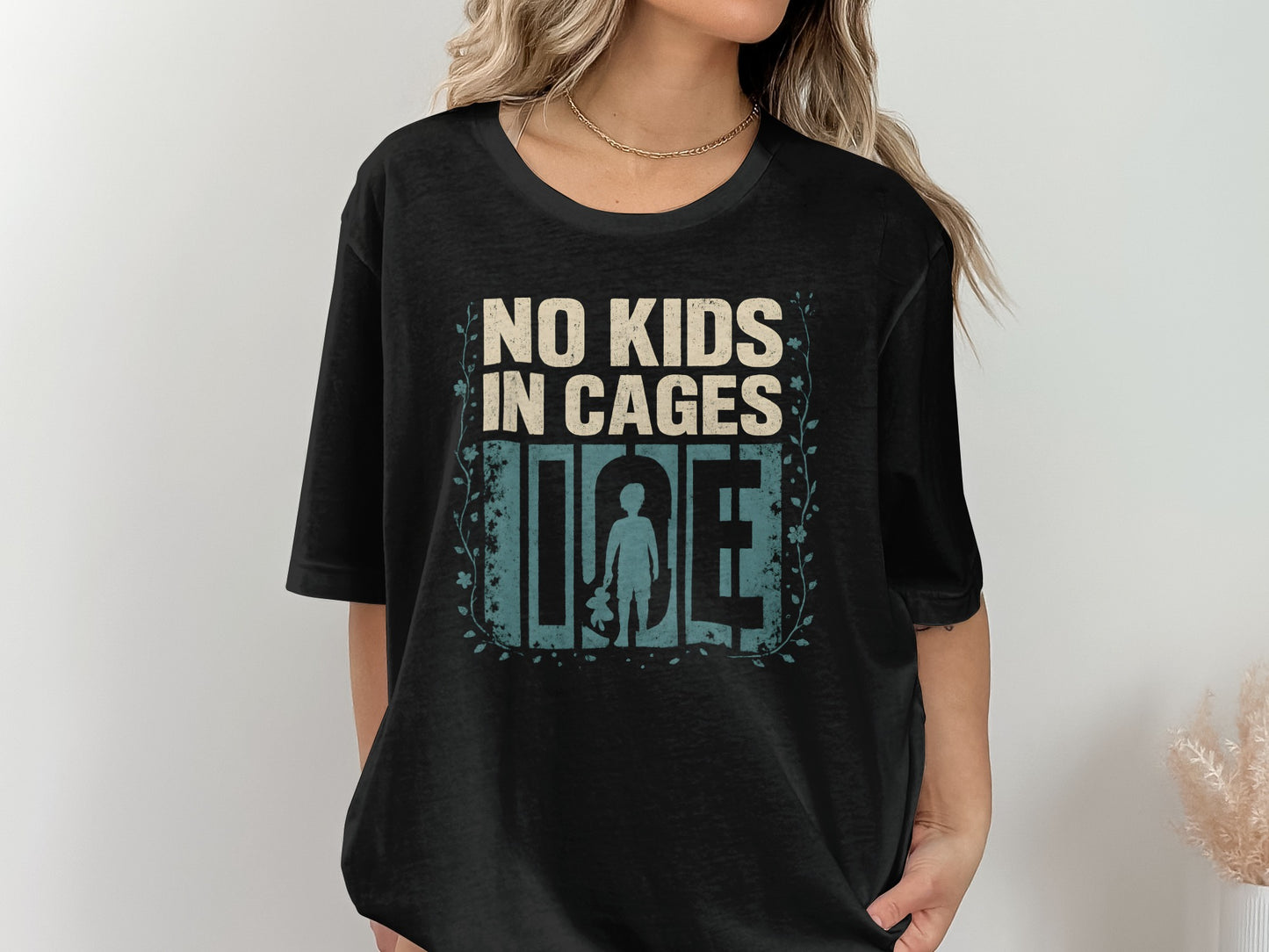 No Kids in Cages Graphic Statement Shirt product type