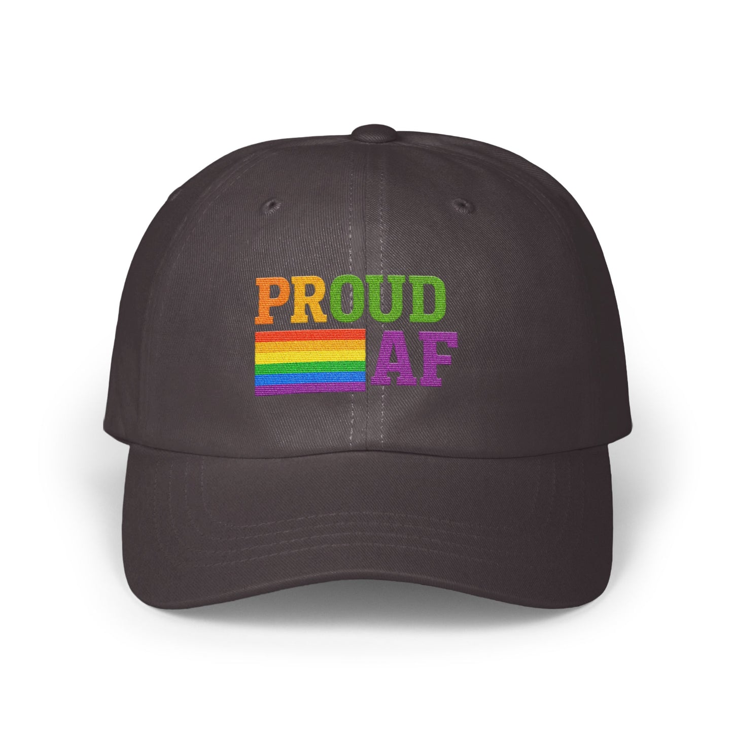 Proud AF Colorful Rainbow Design Cap product
