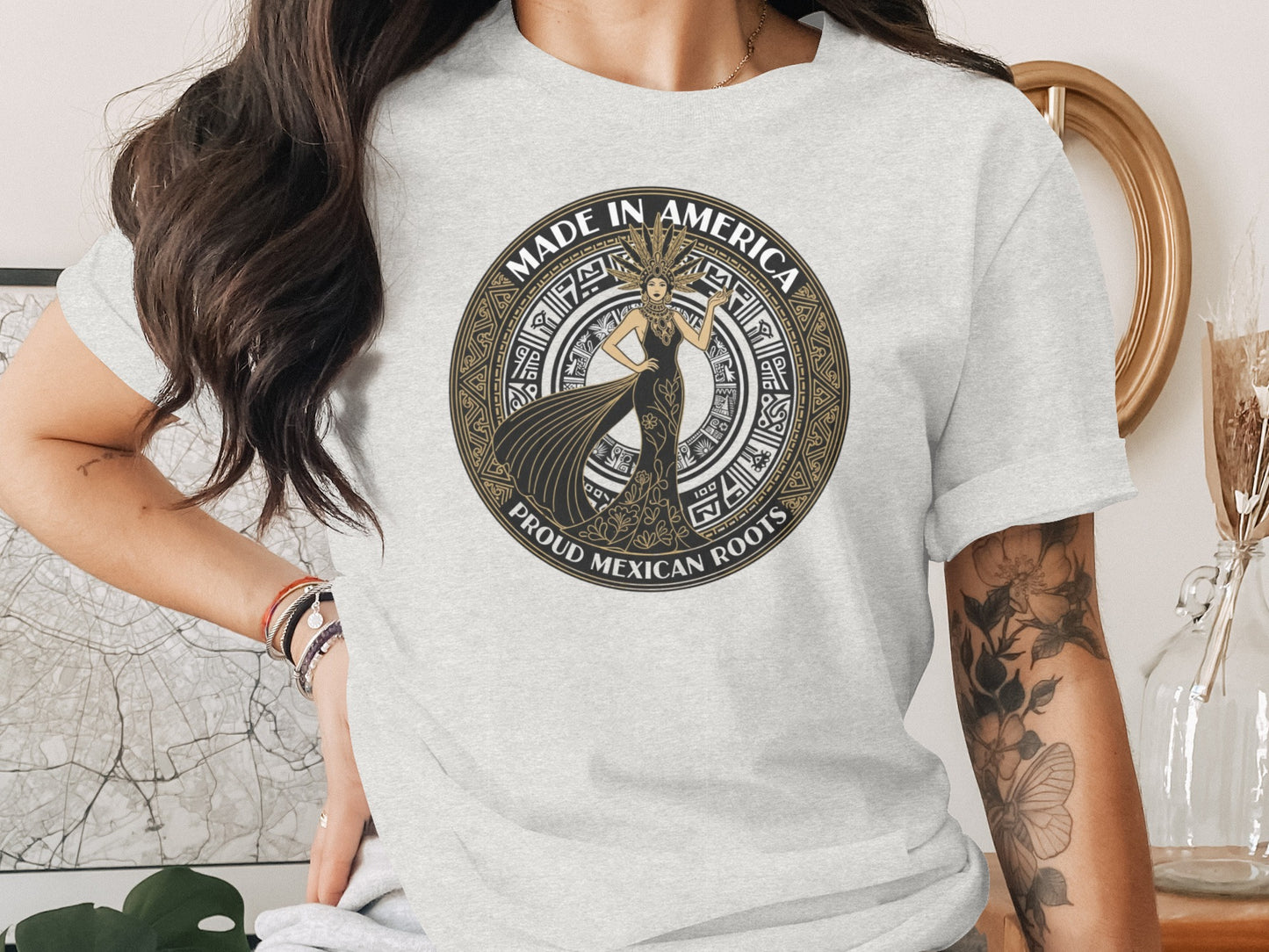 Made in America Proud Mexican Roots T shirt product
