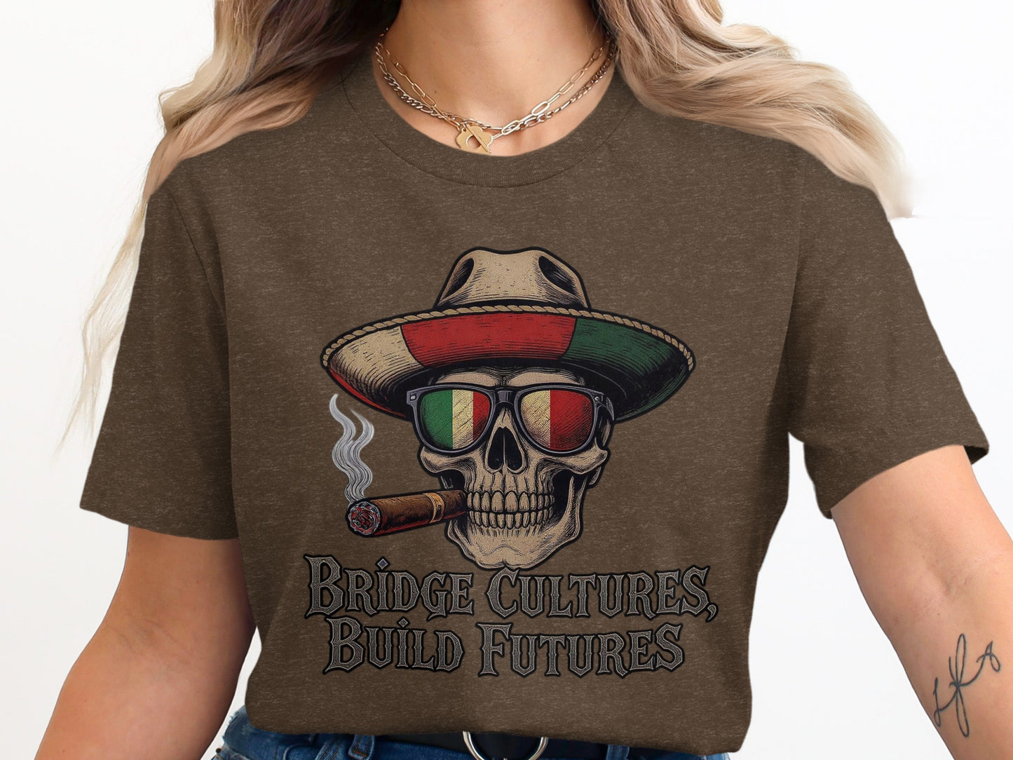 Bridge Cultures Build Futures Graphic T-Shirt product type