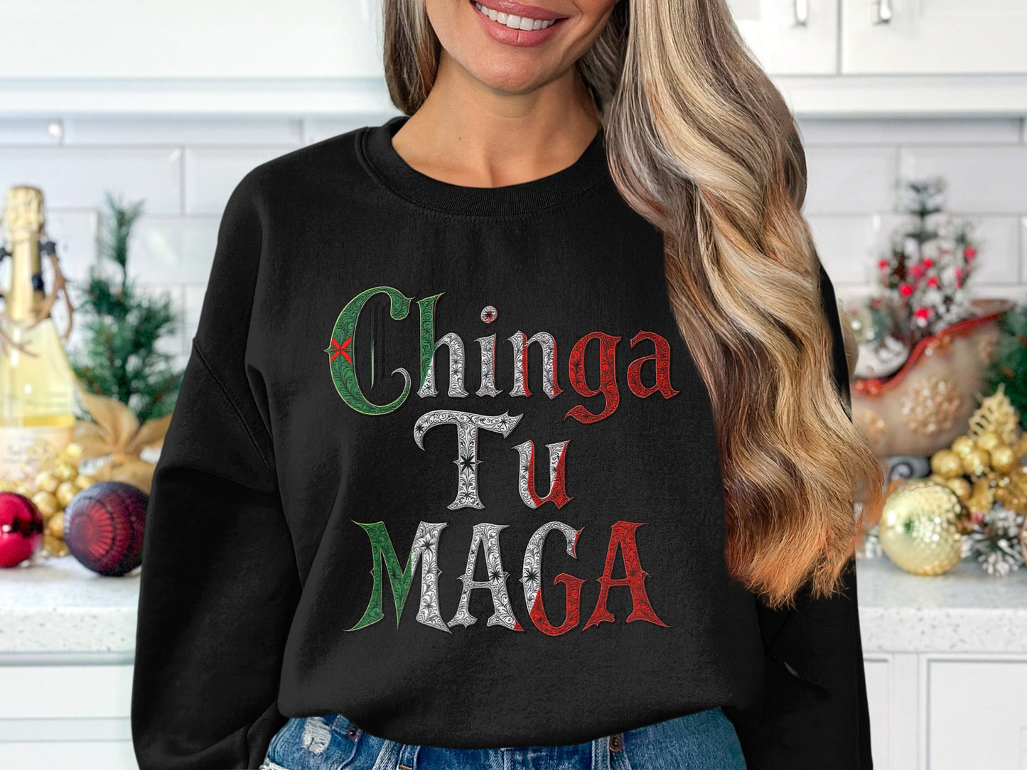 Chinga Tu Maga Statement Sweatshirt product