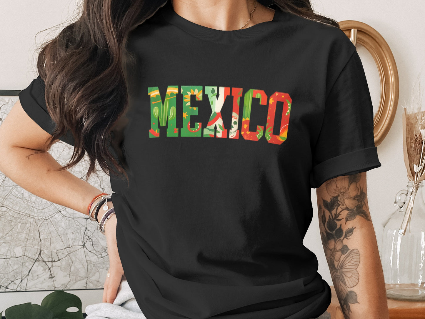 Stylish Mexico Graphic Tee for Fashionable T-Shirt Product