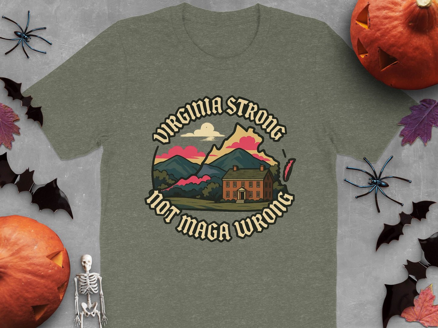 Virginia Strong Not Maga Wrong Graphic T-shirt product type
