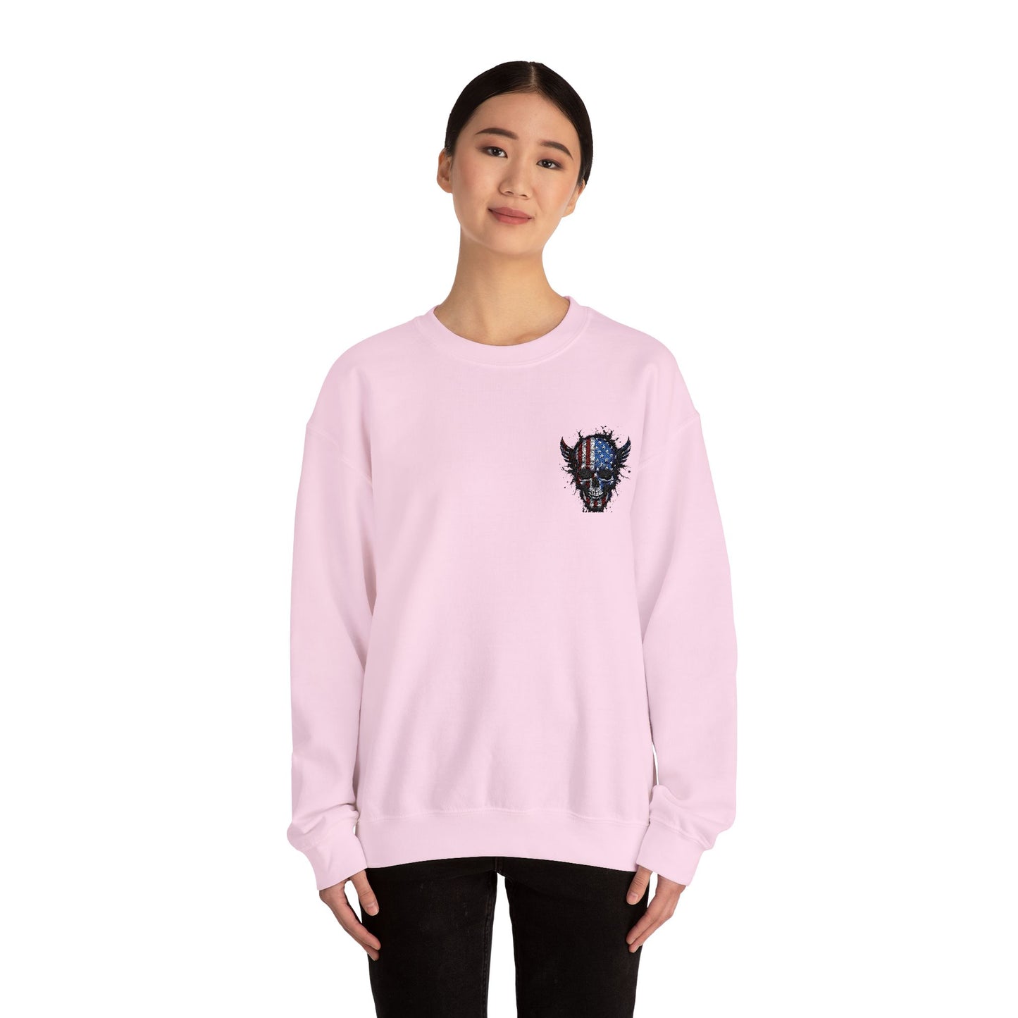 Artistic Graphic Crewneck Sweatshirt - Bold Design for Creative Souls