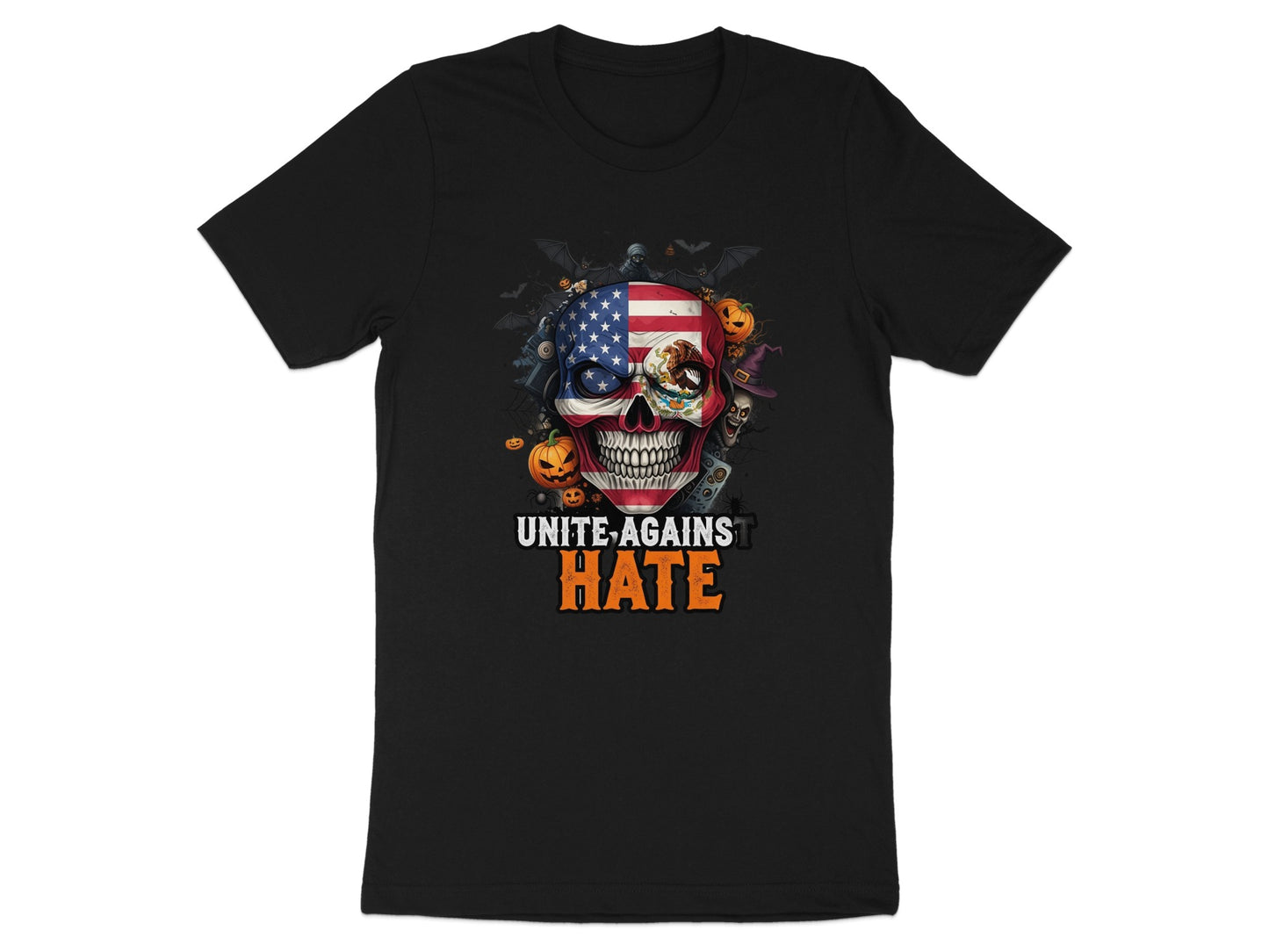 Unite Against Hate Skull Graphic T-Shirt product type