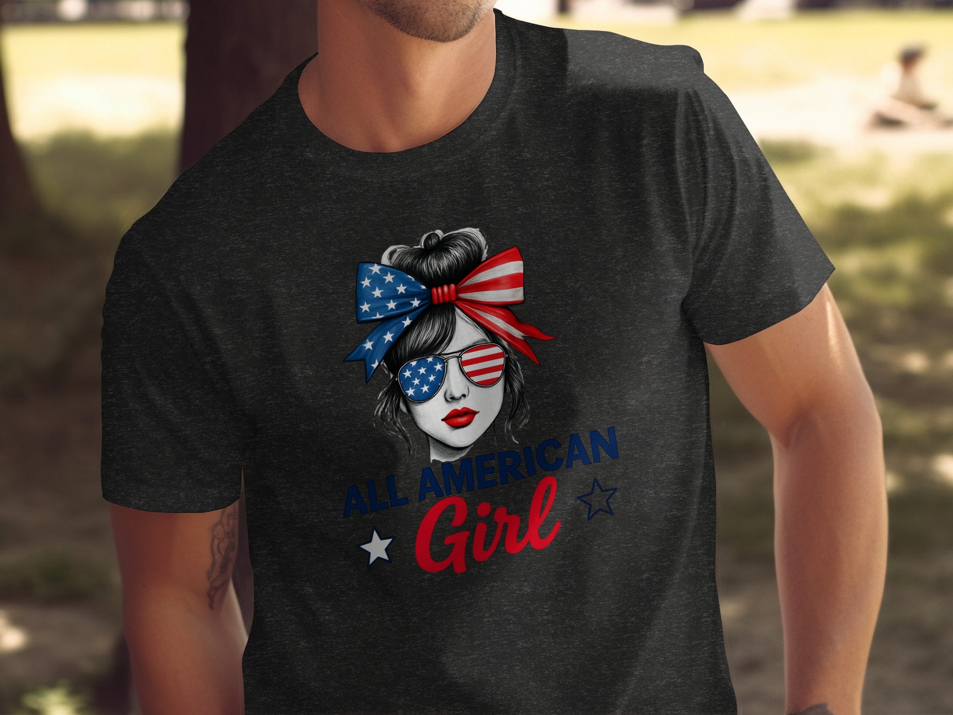 All American Girl Graphic T Shirt product type