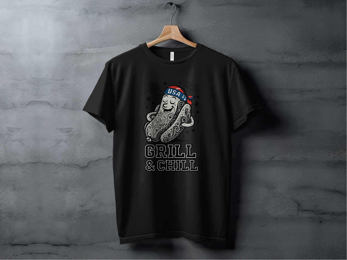 Grill and Chill USA Octopus T-Shirt product type