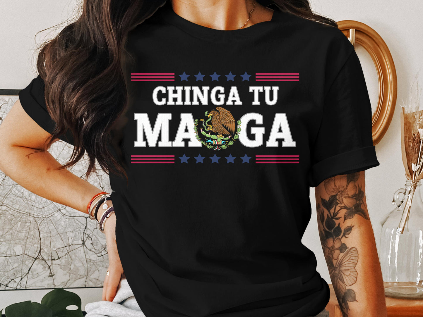 Chinga Tu Maga Graphic Design T-shirt product